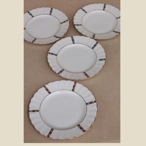 antique German hand painted porcelain dessert/salad plates, Germany mark